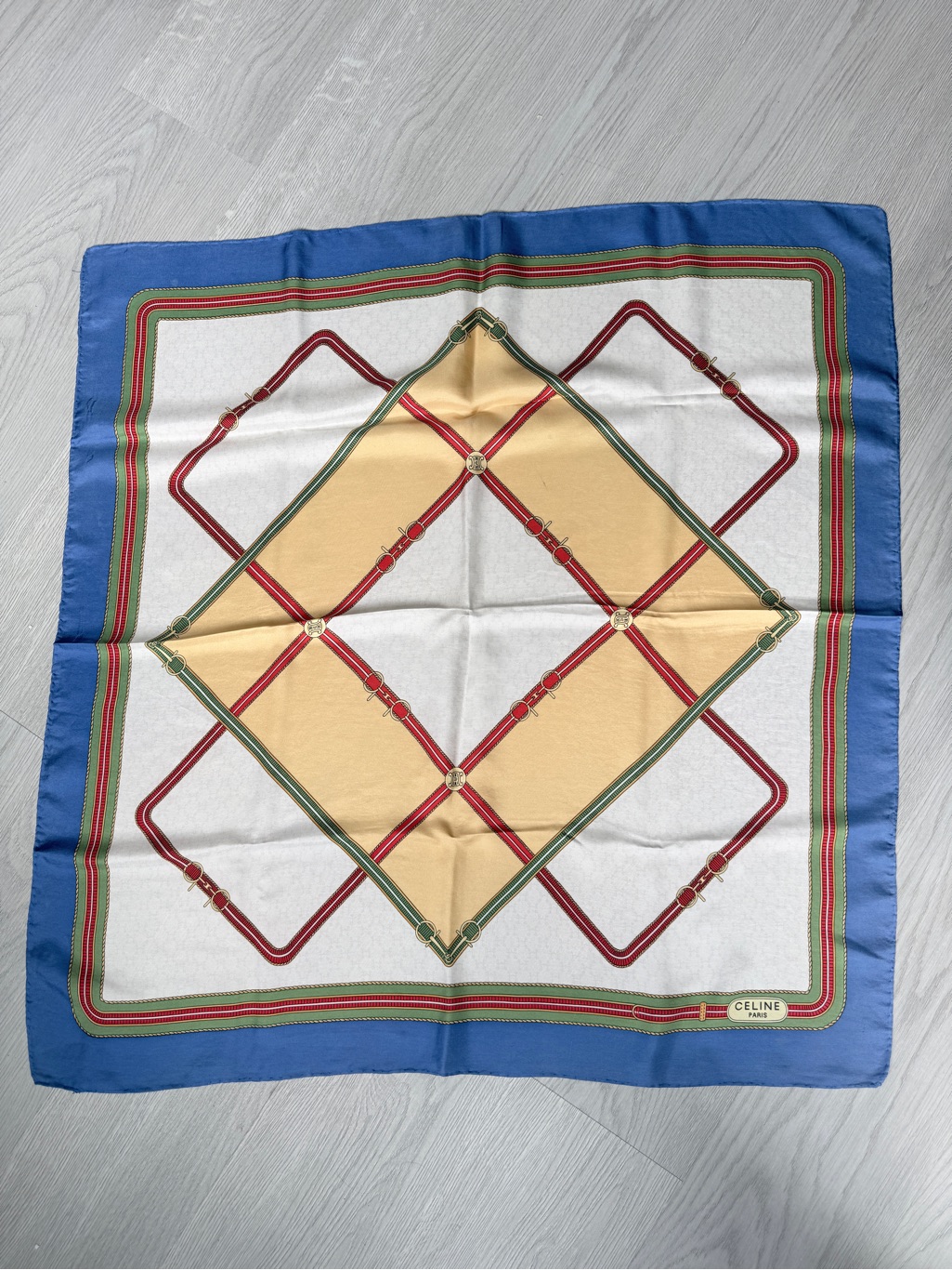 Celine Paris 100 Silk Scarf Vintage Scarf Celine Paris 100 Silk Scarf Vintage Scarf